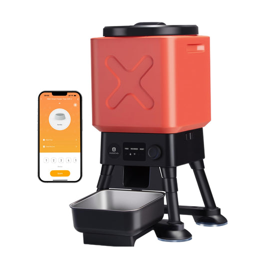 MOLLY&CODY 14L Auto Dog Feeder | WiFi App, Stainless Bowl