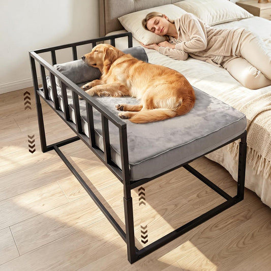 Libbipaw Adjustable Bedside Dog Bed | Co-Sleeper for Medium–Large Dogs