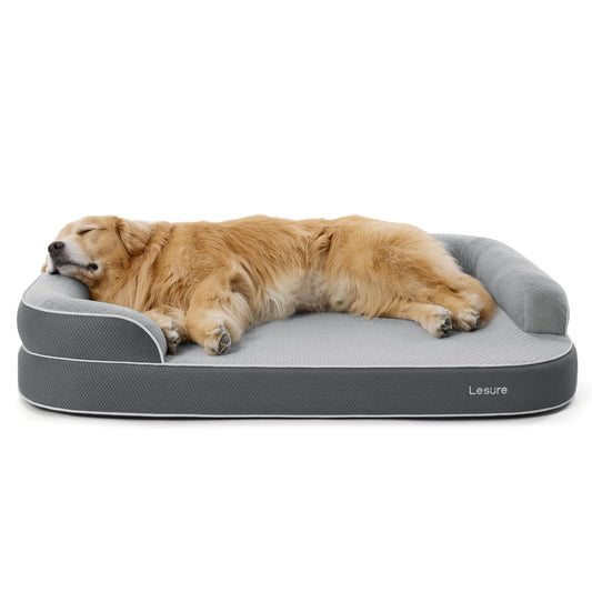 LE SURE RealOrtho XL Plus Orthopedic Dog Bed | Extra Large | Grey